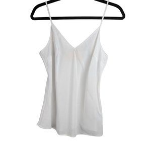 Keepsake V-Neck Sheer White Cami Basic Capsule Womens Size S